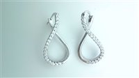 Ohrringe Sommer Dame Infinito in Weißgold Zirconia OR_INFINITO ZIRC OV - OR_INFINITO ZIRC OV